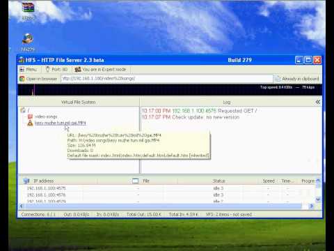 HFS (HTTP base file sharing server) Basic Guide Part1/3