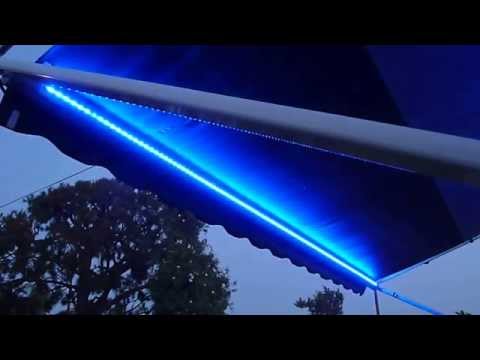 how to attach lights to rv awning