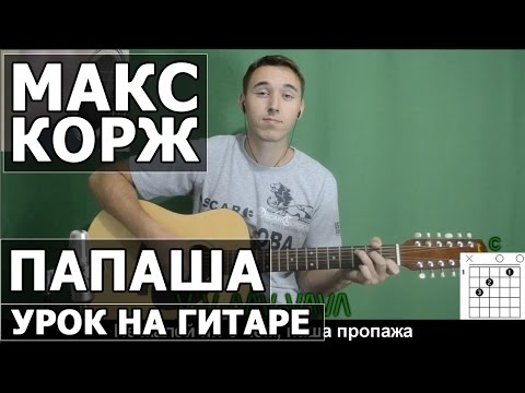 Макс Корж - Папаша (Видео урок) Как играть на гитаре