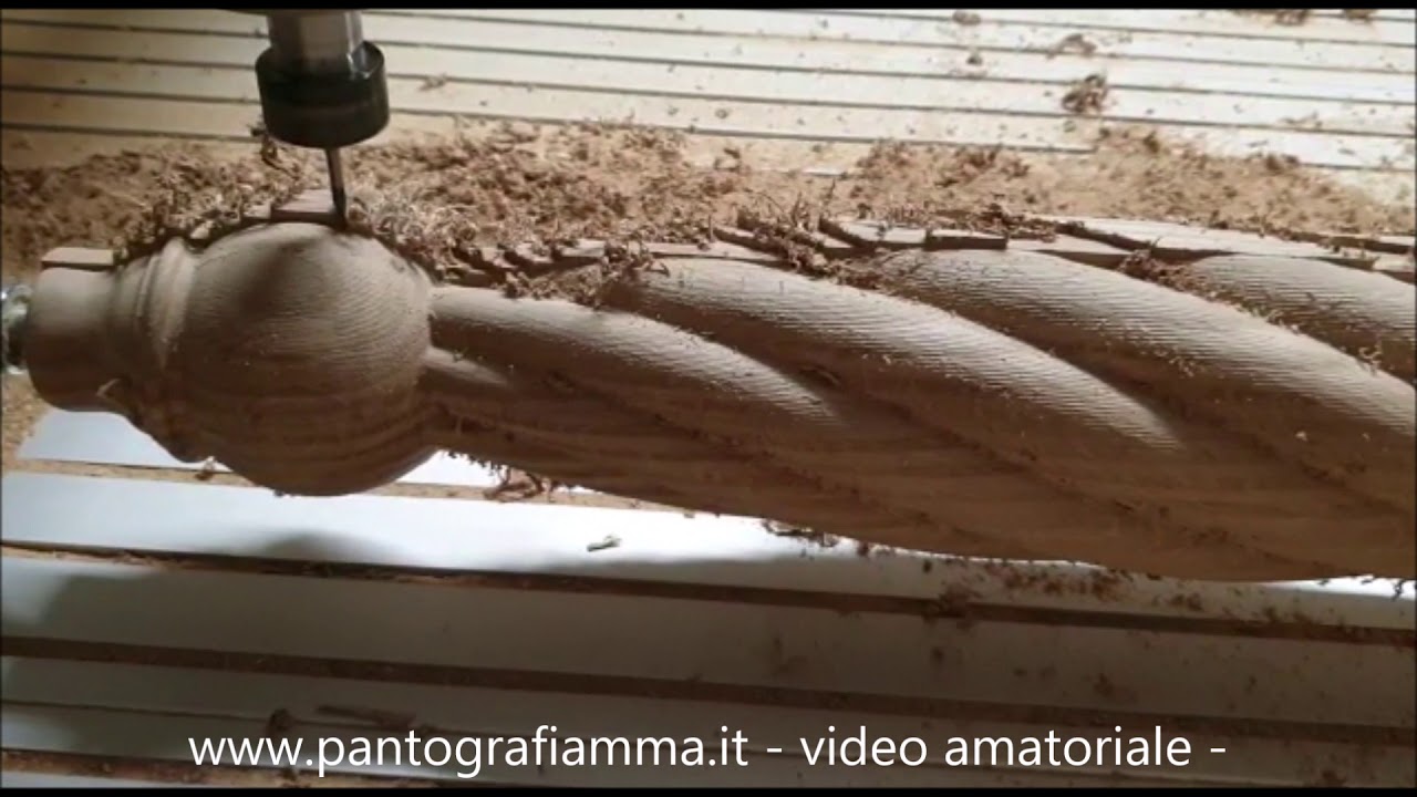Gamba di tavolo in rovere - Multypla con 4°asse - Pantografi cnc