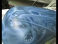 Raveneye Airbrush: Ghost skull