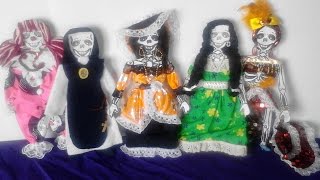 como vestir calaveras de papel catrina