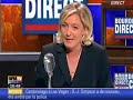 Marine Le Pen d�cortique les mensonges de Sarkozy