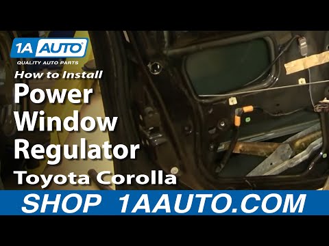 How To Install Replace Power Window Regulator Toyota Corolla 98-02 1AAuto.com