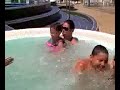 Spa &swimming pool on top deck of Carnival Elation cruise s