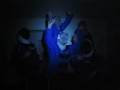 Fencers getting pumped for competition.