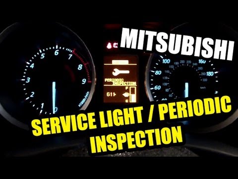 How to change service modes / inspection modes on Mitsubishi cars