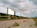 BNSF Z-train picking up speed at CP Martinez