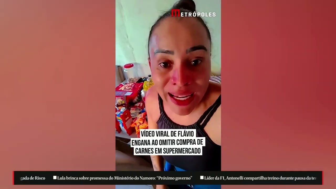 Vídeo viral de Flávio engana ao omitir compra de carnes em mercado