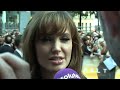 angelina jolie talks action-heroes vs stay-at-home mums in this exclsuive interview from the black carpet at the gala prmiere of salt. more movie interviews: www.lovefilm.com follow us: twitter.com