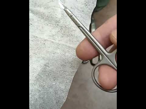 Проверка заточки маникюрных ножниц