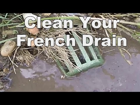 how to tell if french drain is clogged