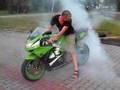 ZX6R burnout by kubas