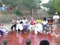 jogo de monitor fabinho e formado cabalo durante o encontro senzala de santos em cadaques, espanha em 2007