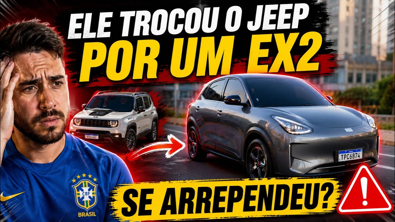 ELE TROCOU UM JEEP EM UM GEELY EX2 - SE ARREPENDEU?