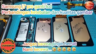 cara mengganti lcd samsung j7 pro,perbedaan lcd oled dan biasa,baca deskripsi setelah nonton video