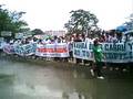 Sept. 25 Rally,Mrs. Boren in Front of Ternate Municipal Hall