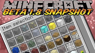 Minecraft Beta 1.8 pre-release - items and basics with a texture pack - first impressions part 1