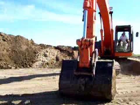 Simple Track Hoe operation