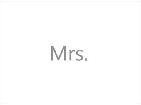 how to properly pronounce mrs