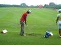 Song Hee Kim practising before her round at the HSBC Women's Champions 2009 tournament