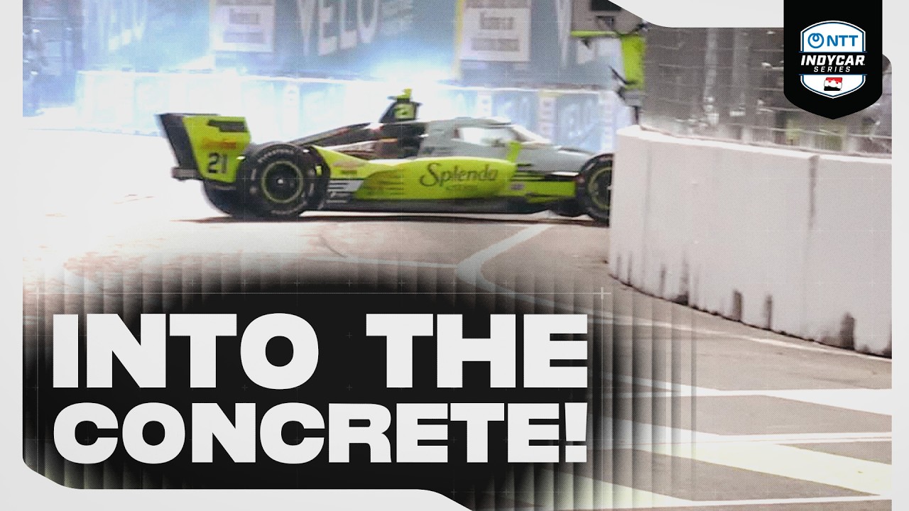 Christian Rasmussen Noses Into Wall! | 2026 INDYCAR at St. Pete