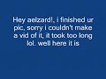 I'll draw you, Aelzard