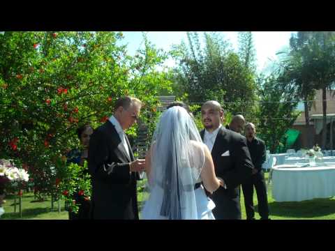 perrry - Reverend Ron Perry officiates a wedding in Corona, CA. Included in this video is the
