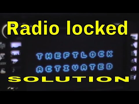 How to Unlock GM , Hummer and Cadillac Navigation, Radio, CD * theftlock activated *