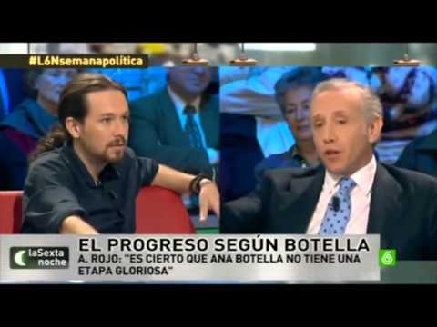 Pablo Iglesias ridiculiza a Eduardo Inda y El Mundo TV.