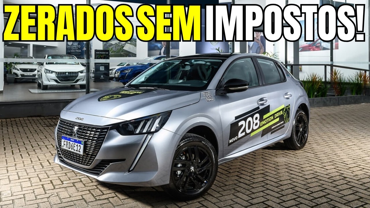 9 Carros até R$ 100 mil que Terão ISENÇÃO Total de Imposto para PCD!