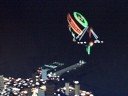 My New Airship (Blimp) Over Chicago At Night