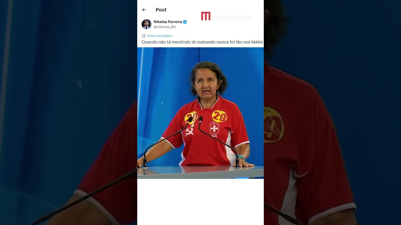 Nikolas faz post relembrando prisão de ex-candidata do meme "Quer me calar?"