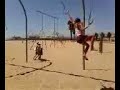 Carly Simon doing rings at Santa Monica