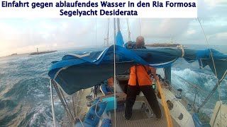 Einfahrt in den Ria Formosa / Culatra 15 10 2023 gegen ablaufende Tide