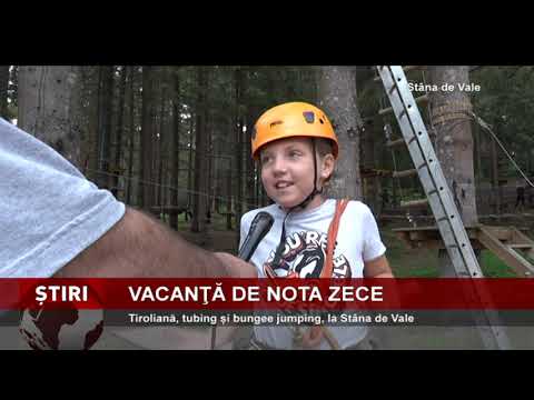 Tiroliană, tubing și bungee jumping, la Stâna de Vale
