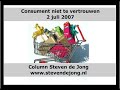 Audiocolumn - Consument niet te vertrouwen