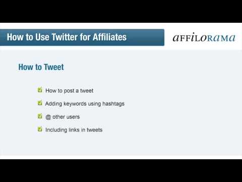 Affiliate Marketing with Twitter