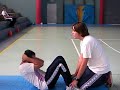 prueba de abdominales