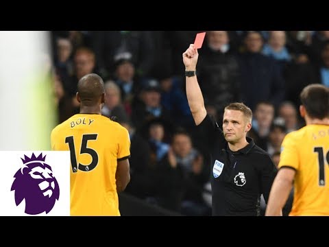 Video: Willy Boly receives red card for sliding tackle against Man City | Premier League | NBC Sports