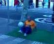 Numeri calcio in strada a Barcellona