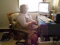 i grabbed the camera when audrey started making up words to the song.  after i surprised her with the camera, she just kept singing, and it got funnier!  enjoy!