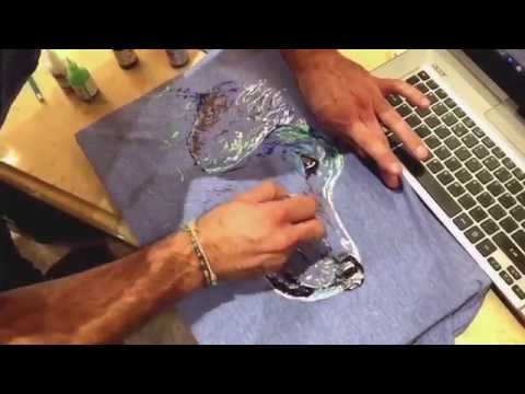 how to paint t shirts step by step