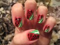 Jolly Holiday Zebra Nail Tutorial