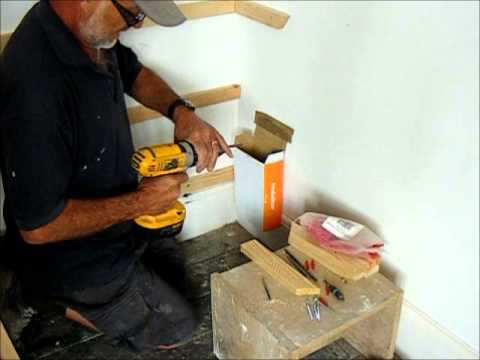 how to fasten wood to brick
