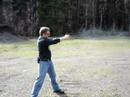 Shooting my new 9mm Glock 19 in the woods