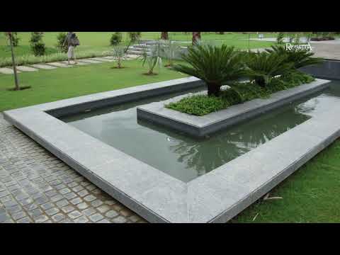 Steel Grey Granite Flooring Project by Regatta Granites India