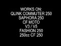Upgrade 300cc for V3 V5 CFMoto JD250 Scooter and more!