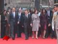 Raw Video: Obamas Greeted by President Sarkozy