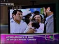 Elenco de Gamarra viendo el 1er Capitulo en
